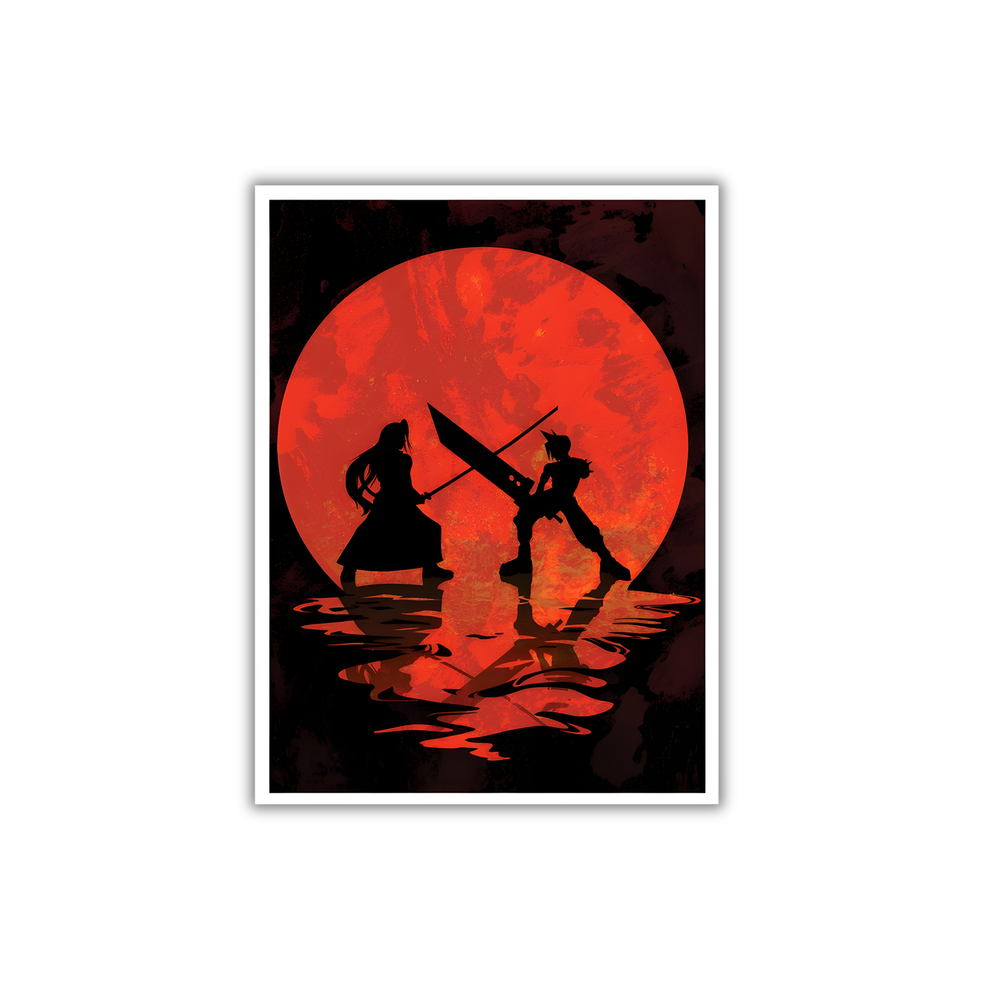 Cloud vs Sephiroth Gaming Poster #423