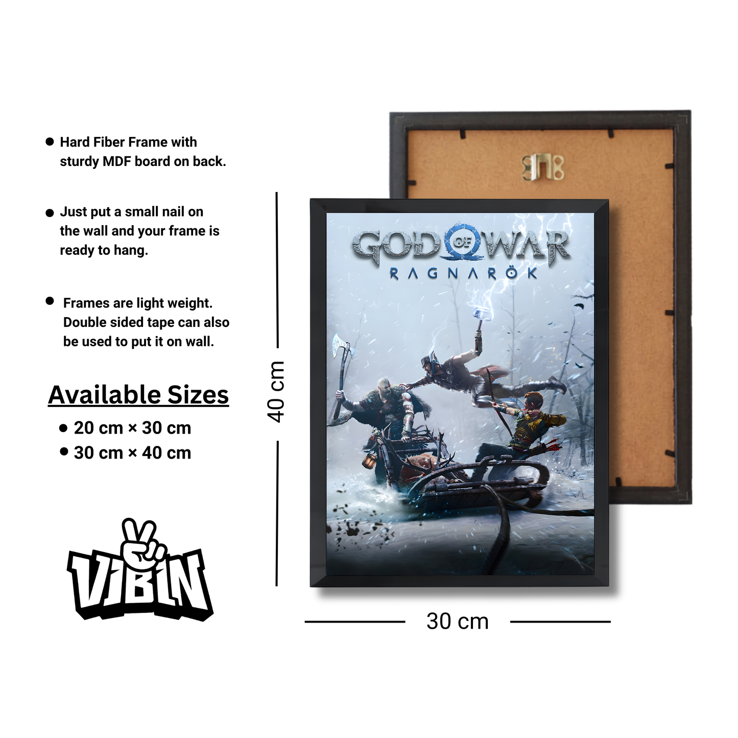 God of War Ragnarök Gaming Poster #439