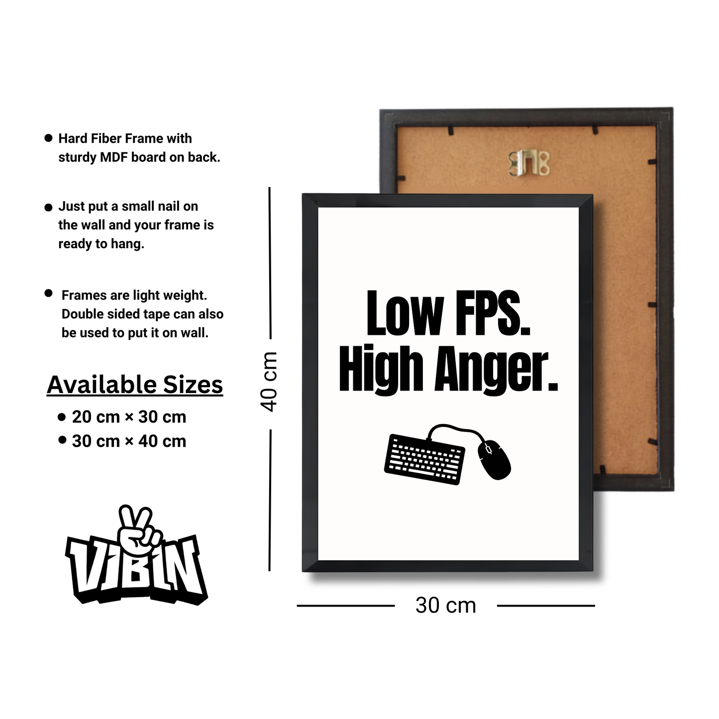 Low FPS. High Anger. Gaming Poster #442