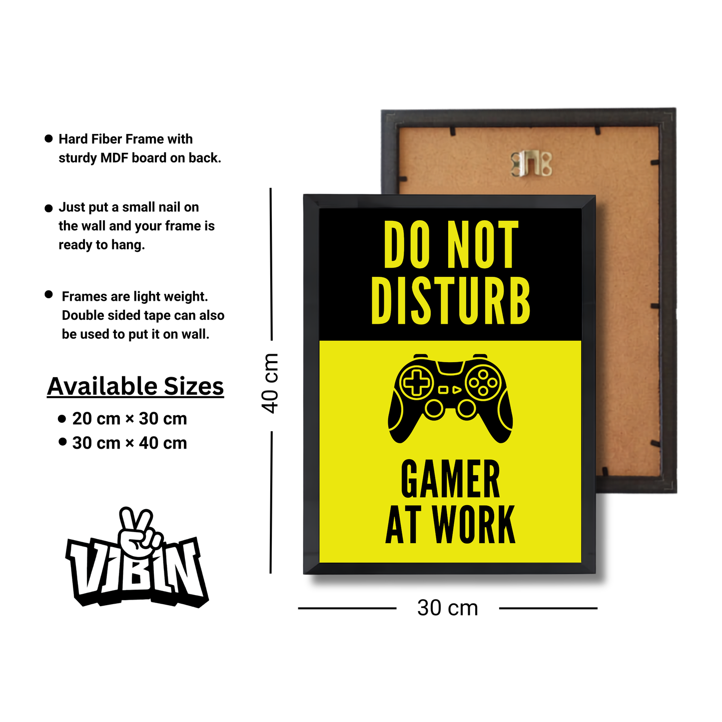 DO NOT DISTURB   GAMER AT WORK Gaming Poster #445