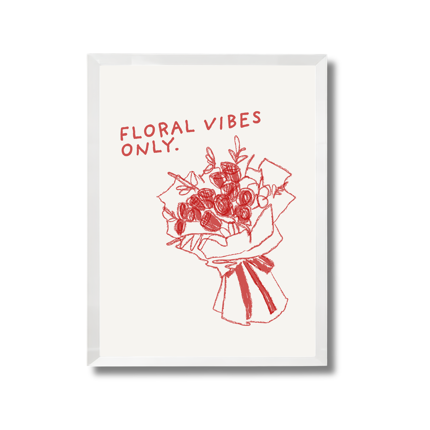 Floral Vibes Only Girly Poster #556