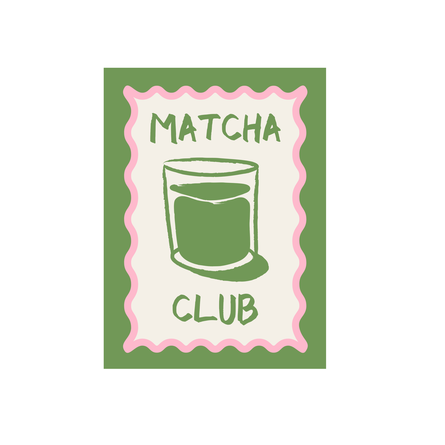 Matcha Club Girly Poster #553