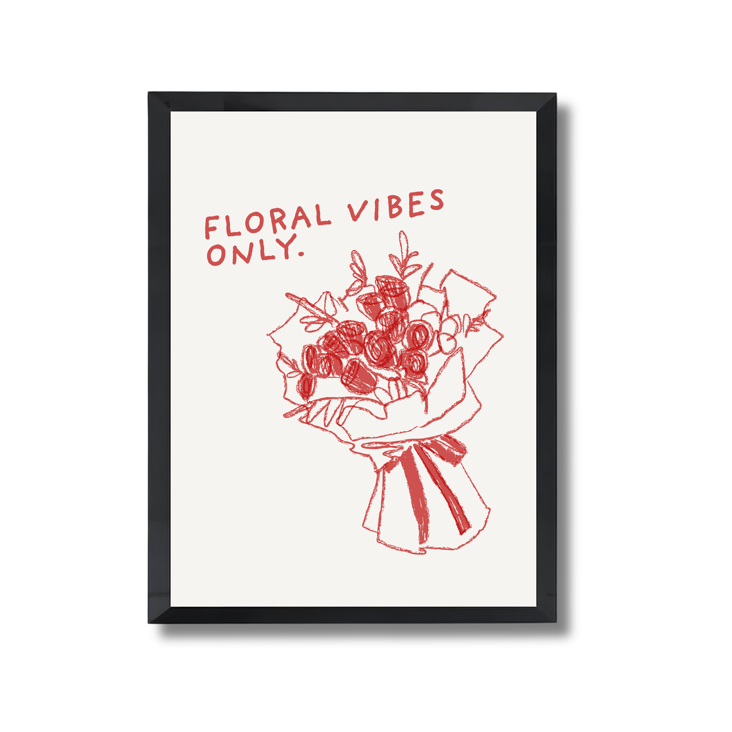 Floral Vibes Only Girly Poster #556
