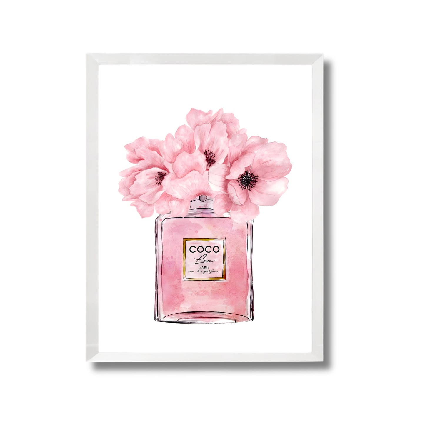 Coco Chanel perfume pink Girly Poster #452
