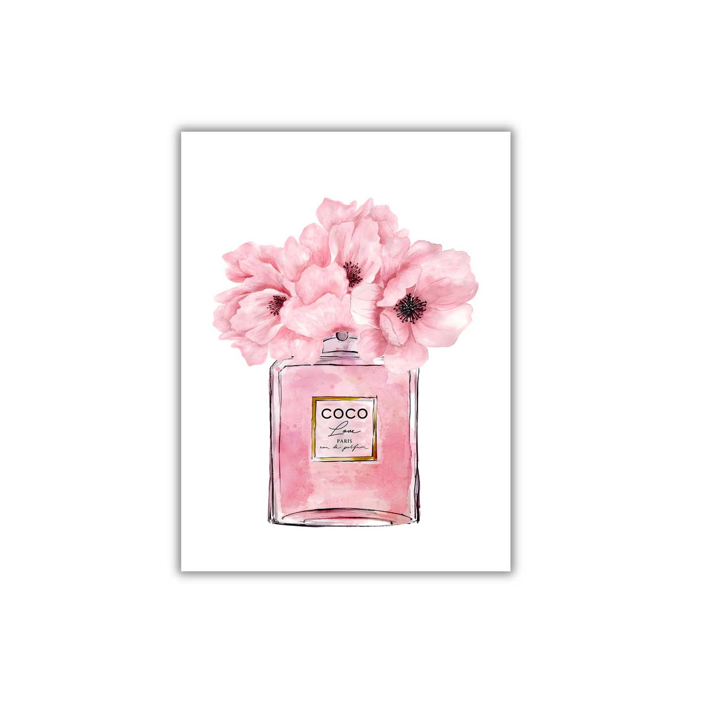 Coco Chanel perfume pink Girly Poster #452