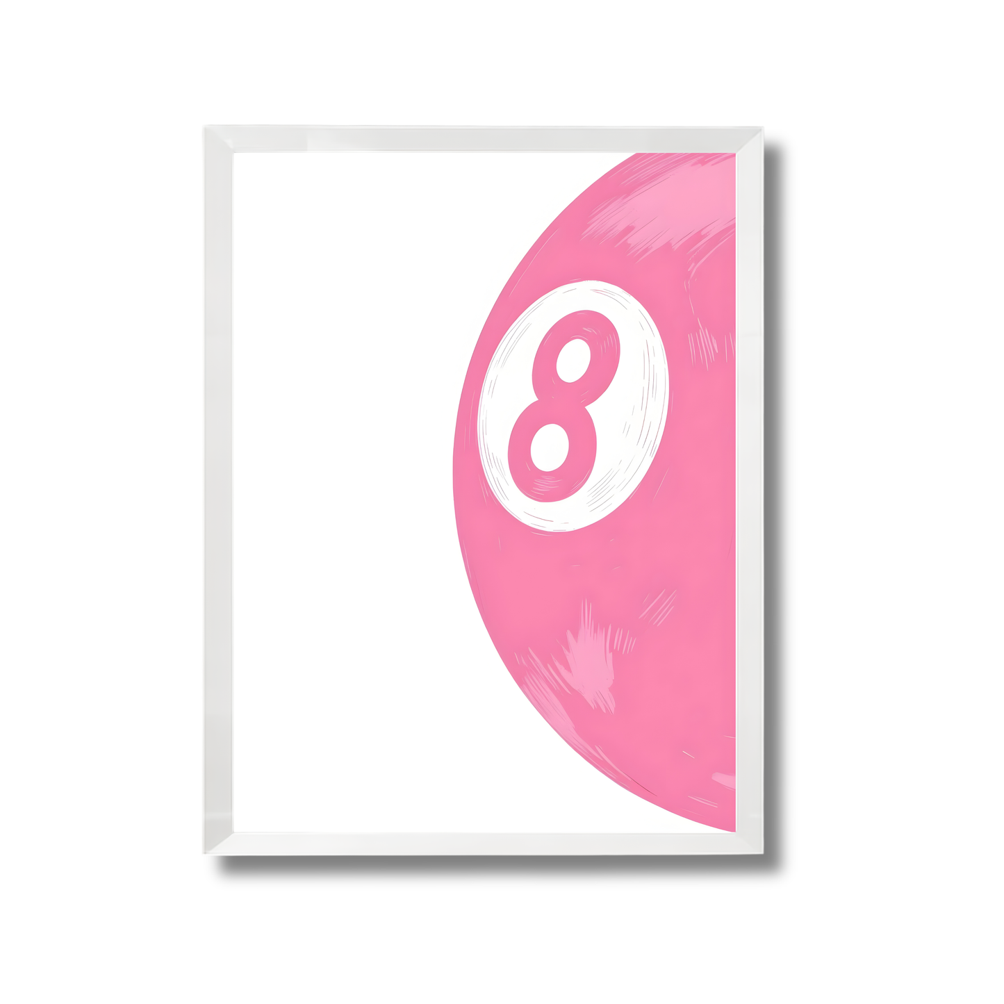 Pink 8 ball Girly Poster #461