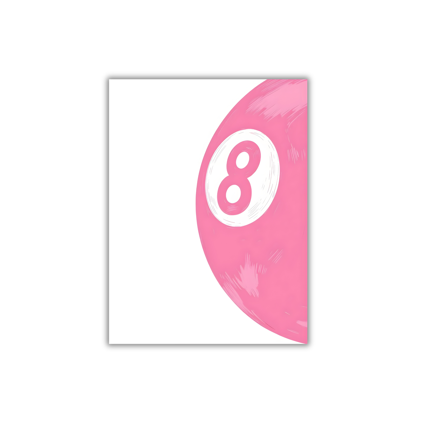 Pink 8 ball Girly Poster #461