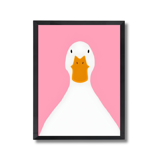 Pink Duck Girly Poster #462
