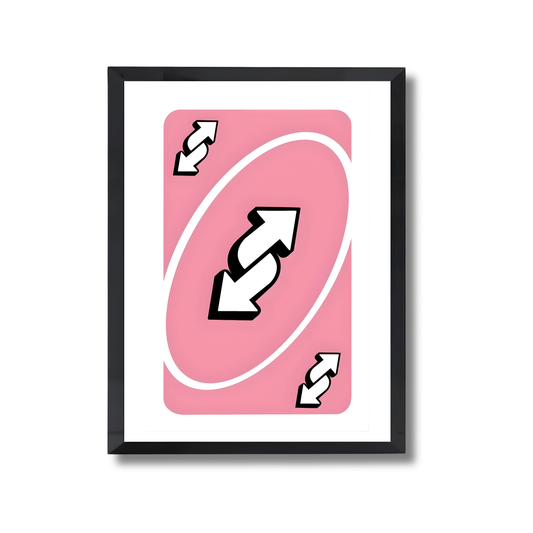 pink Uno reverse card Girly Poster #464