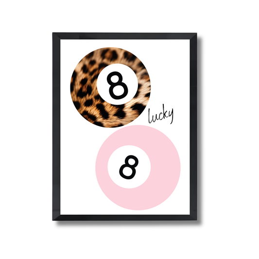 retro-style "lucky girl"  Girly Poster #466
