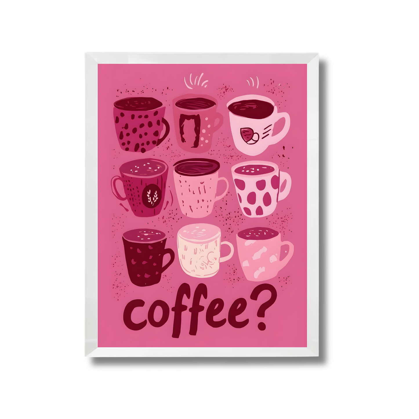 Coffee Pink Girly Poster #475