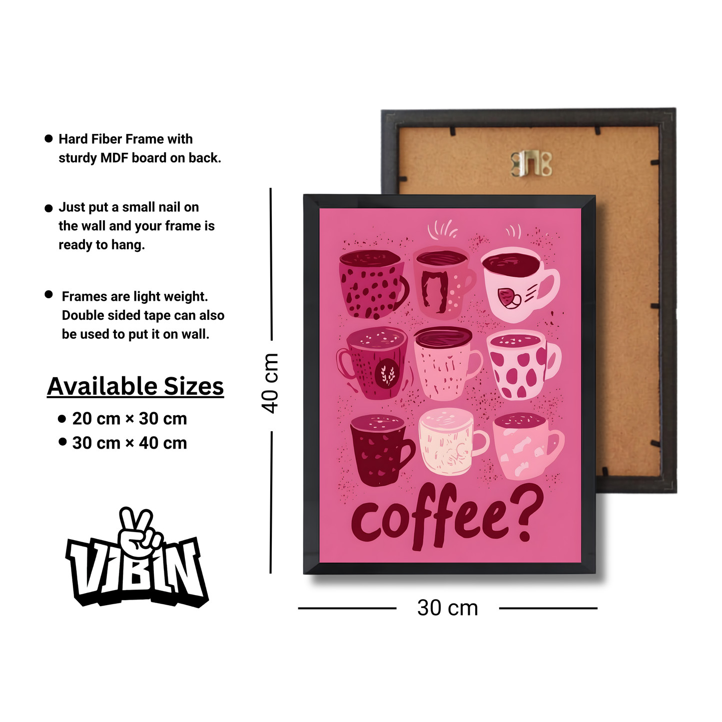Coffee Pink Girly Poster #475