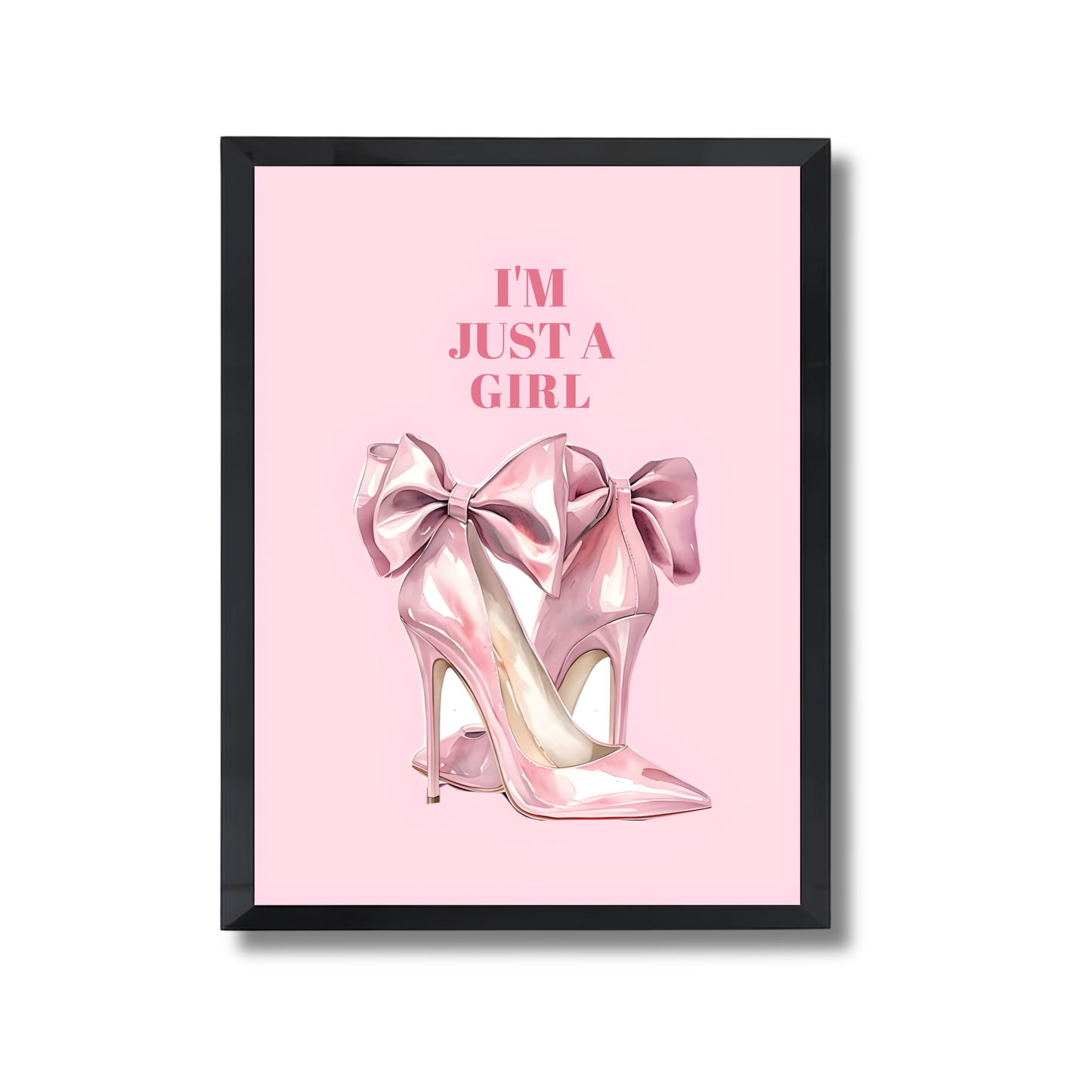 pink high-heeled shoes with large bows Girly Poster #477