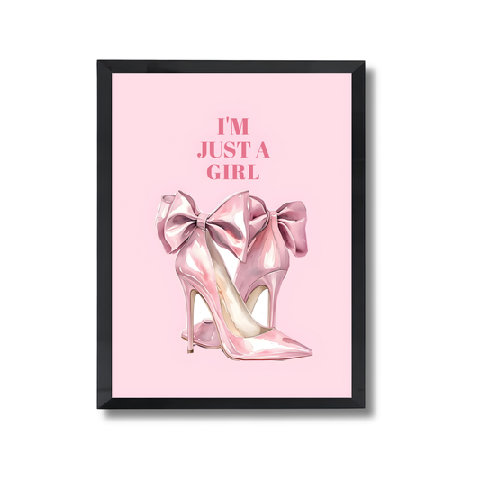 pink high-heeled shoes with large bows Girly Poster #477