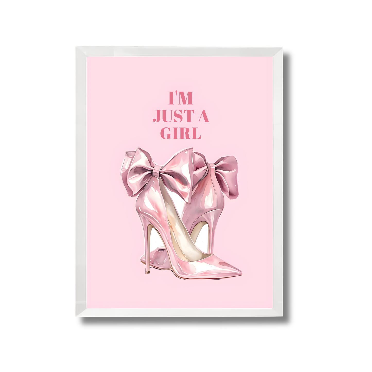 pink high-heeled shoes with large bows Girly Poster #477