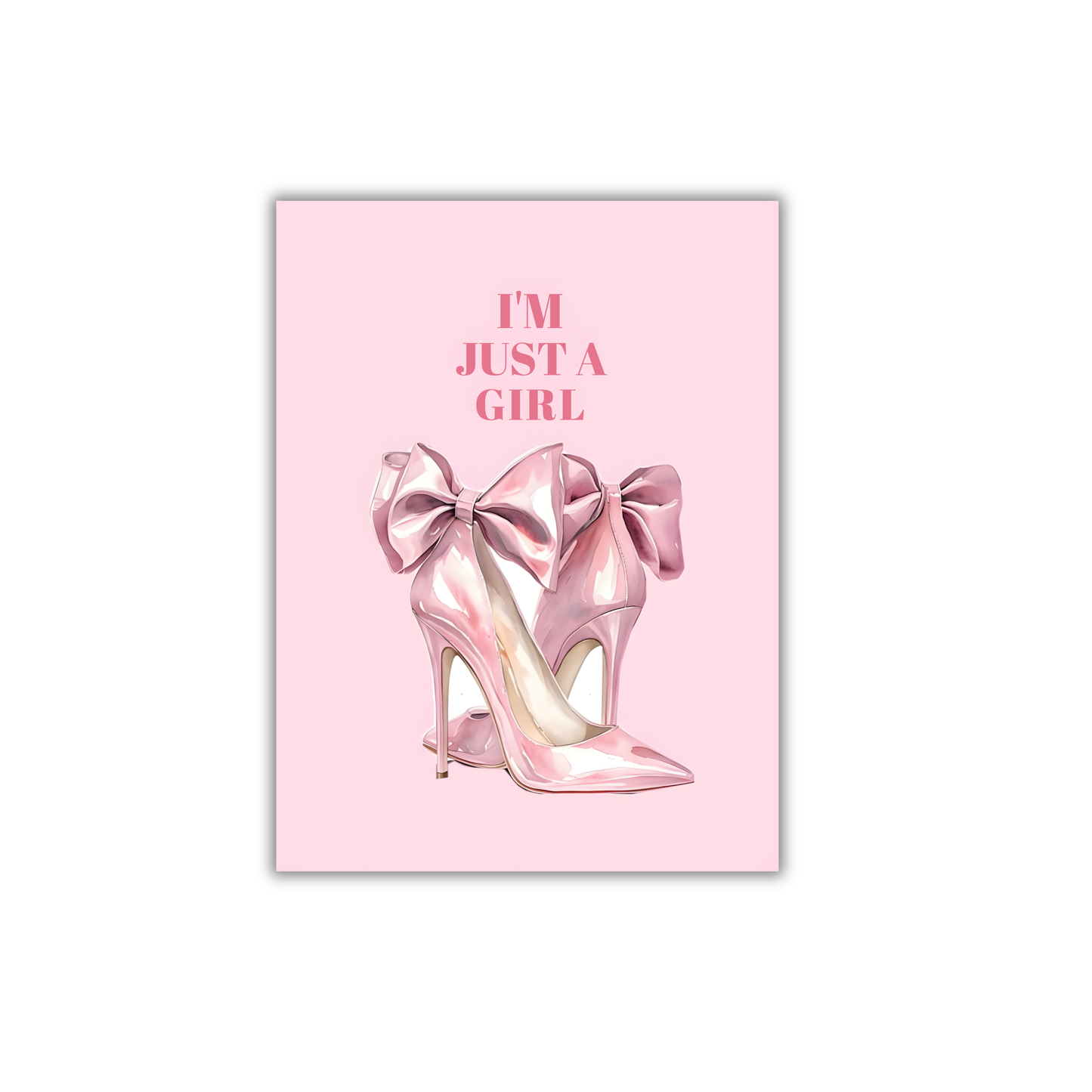 pink high-heeled shoes with large bows Girly Poster #477