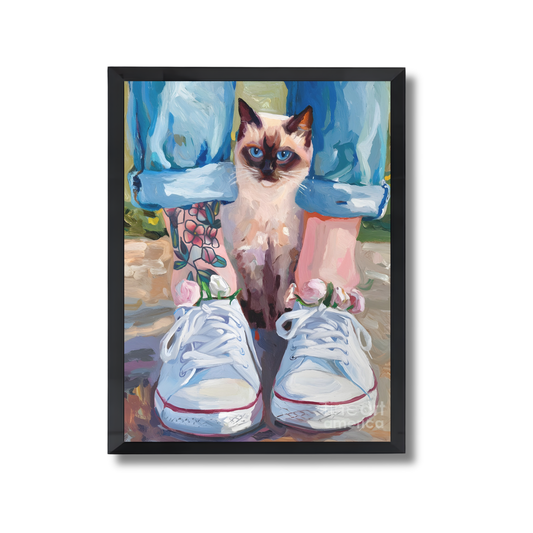 GirlySiamese tabby cat Girly Poster #480