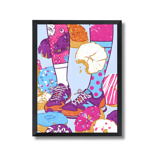 Don't step over donuts Girly Poster #481