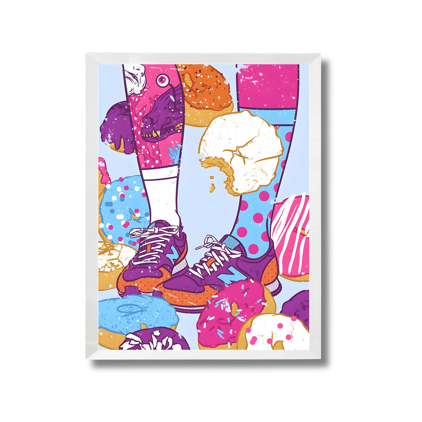 Don't step over donuts Girly Poster #481