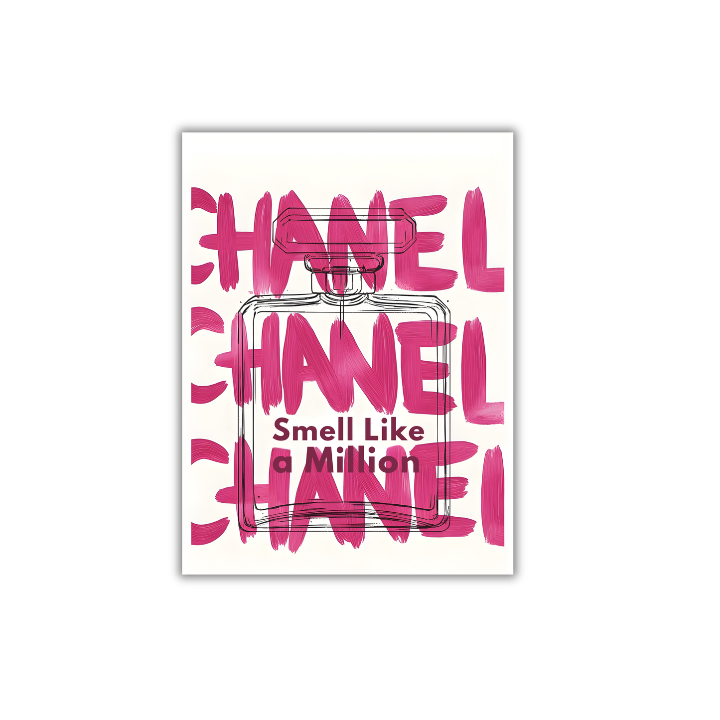"Smell Like a Million" Chanel No. 5 Girly Poster #482