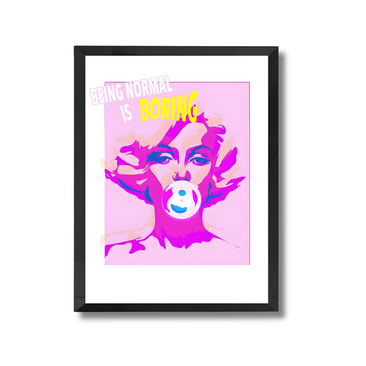 Marilyn Monroe Bubble Gum Girly Poster #483