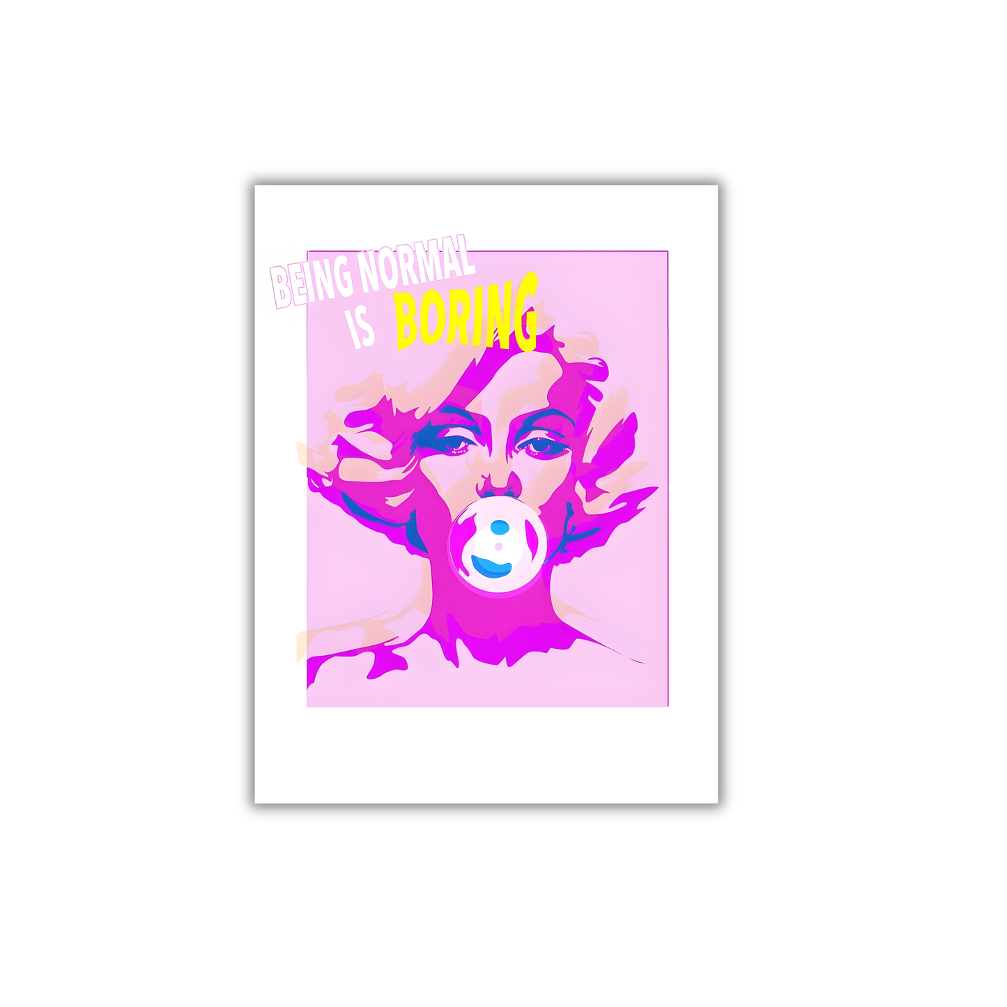 Marilyn Monroe Bubble Gum Girly Poster #483