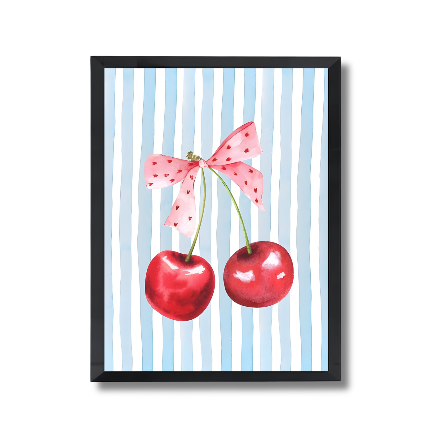 Cherries and Bow Girly Poster #486