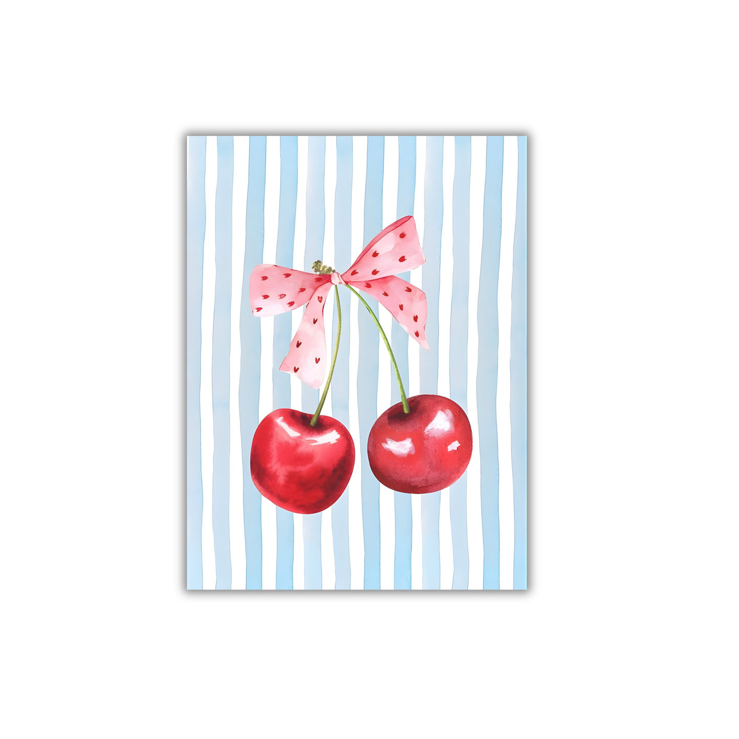 Cherries and Bow Girly Poster #486
