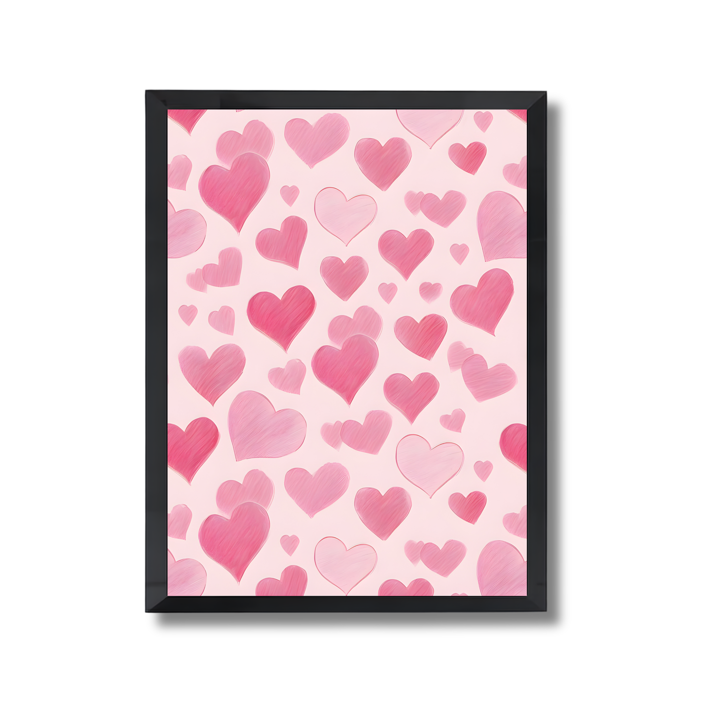 Pink Hearts Girly Poster #487