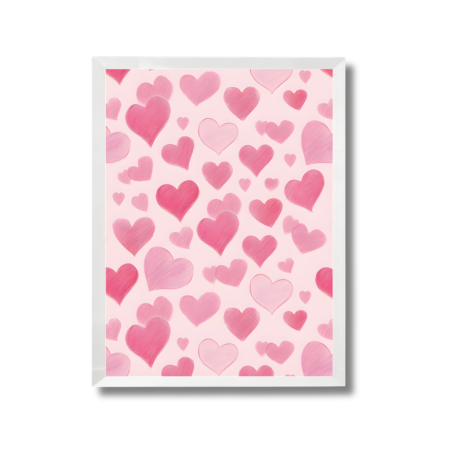 Pink Hearts Girly Poster #487
