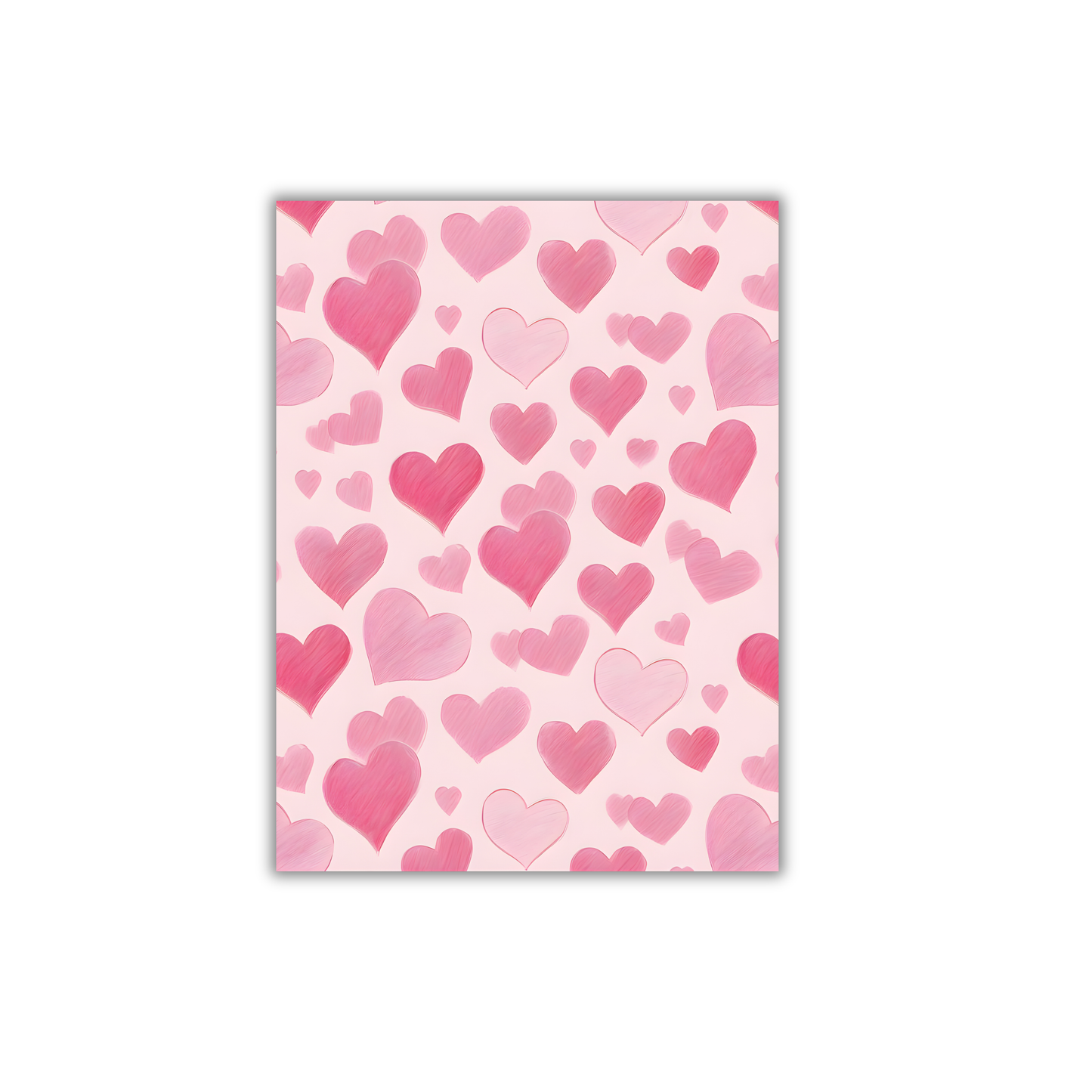 Pink Hearts Girly Poster #487