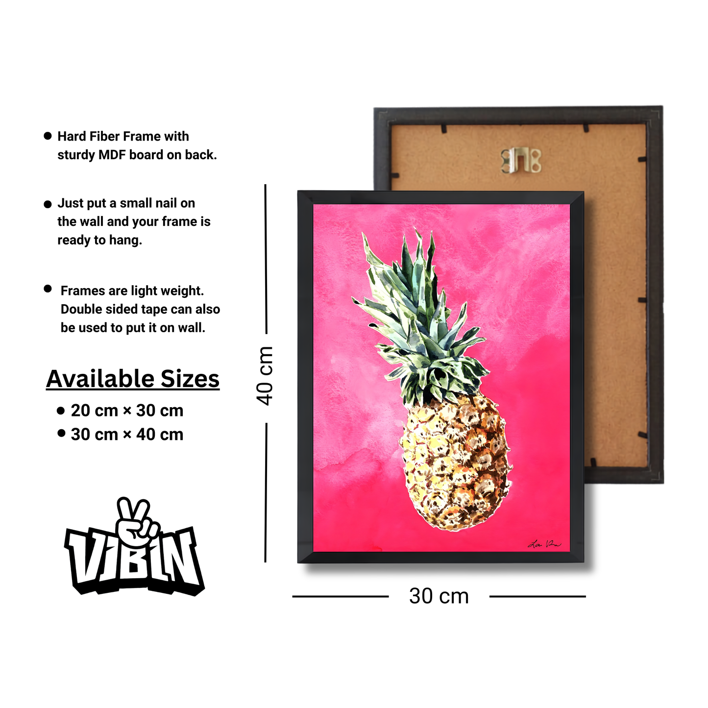 Pink Pineapple Girly Poster #491