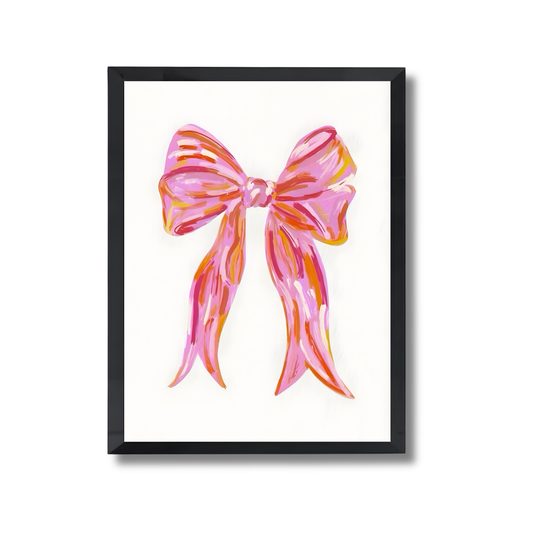 Pink Bow Girly Poster #497