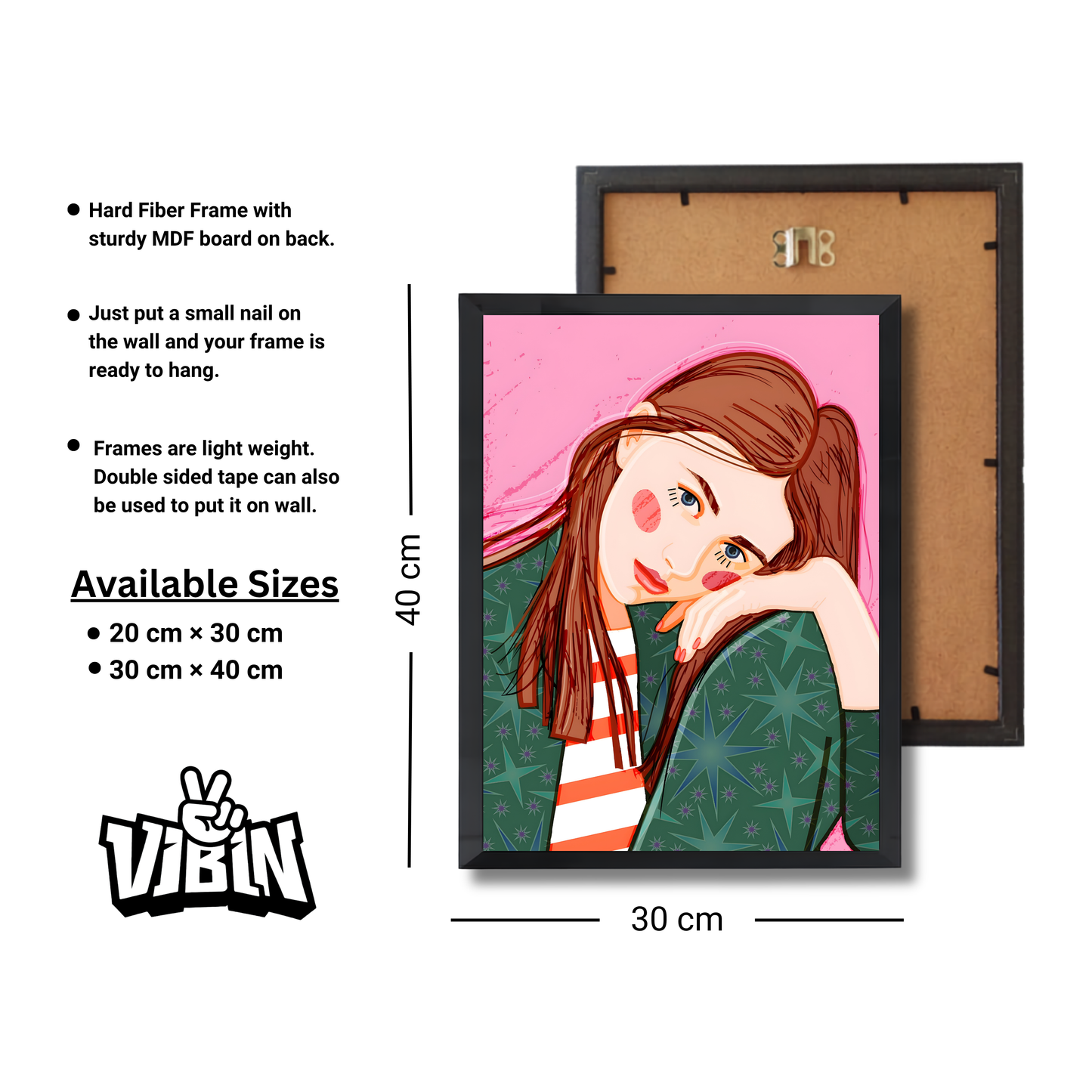 Cute Thoughtful Girl Poster Green Pajamas Girly Poster #512