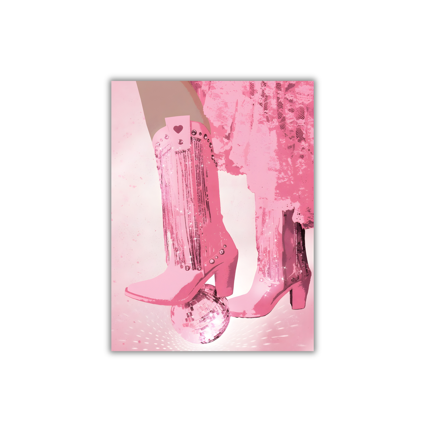 Funky Disco Cowgirl Girly Poster #513