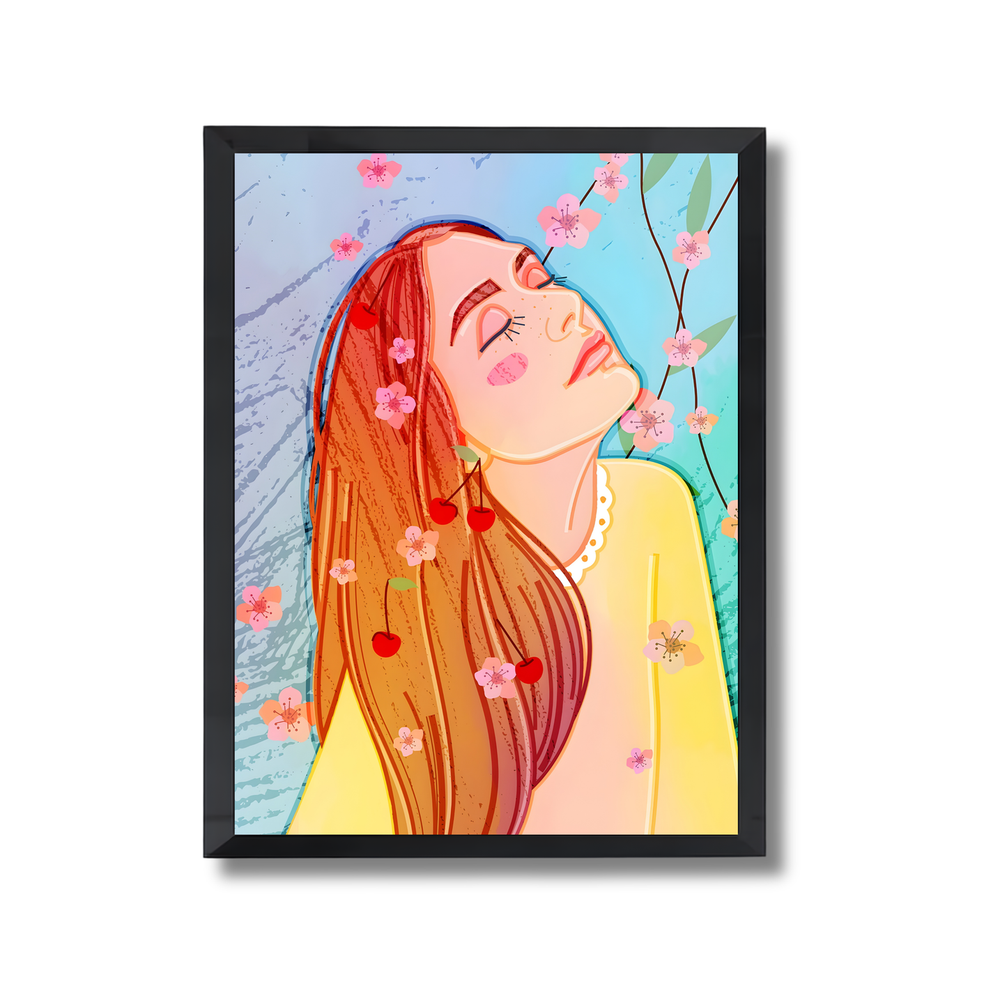 Girl with flowers Girly Poster #515