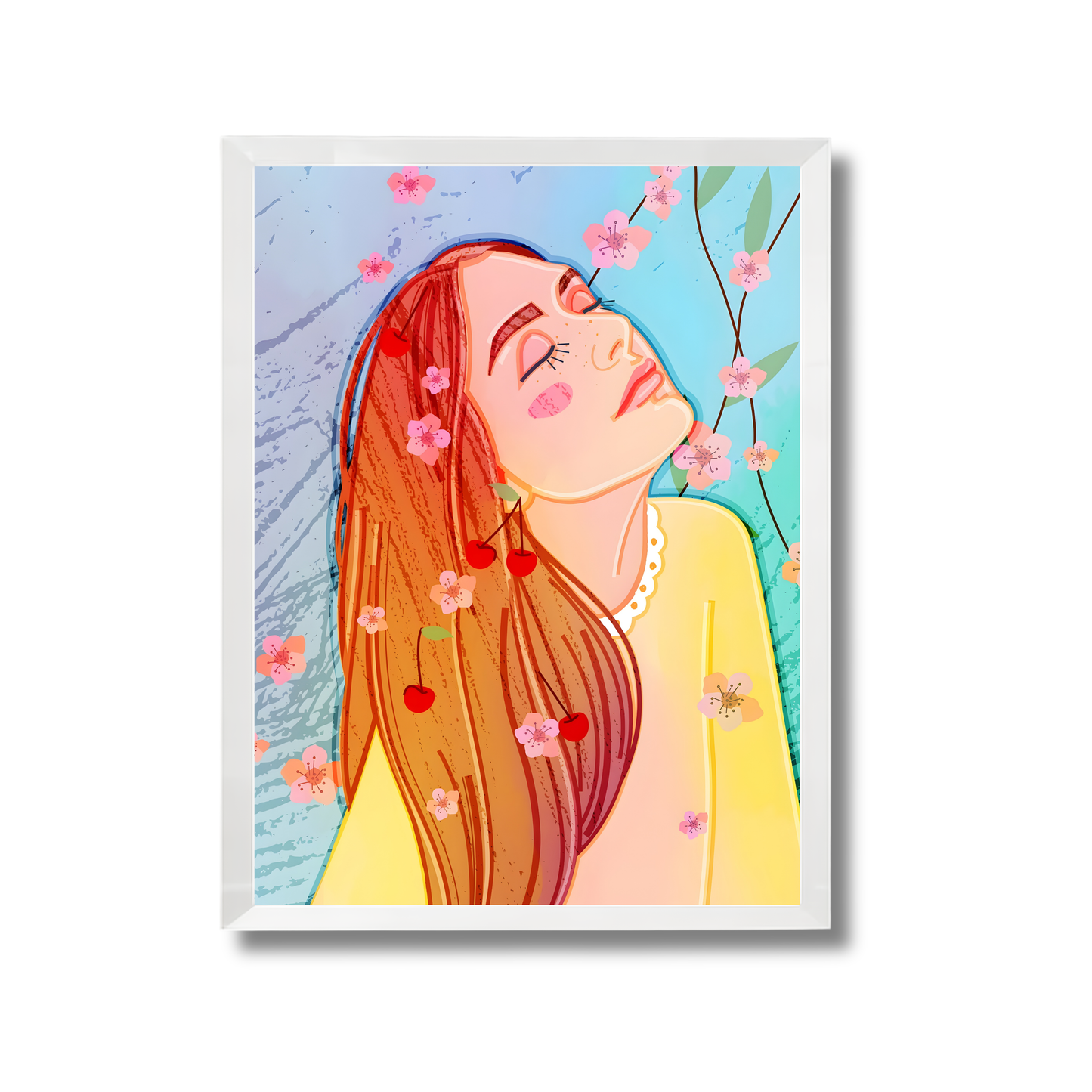 Girl with flowers Girly Poster #515