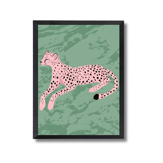 pink cheetah Girly Poster #516