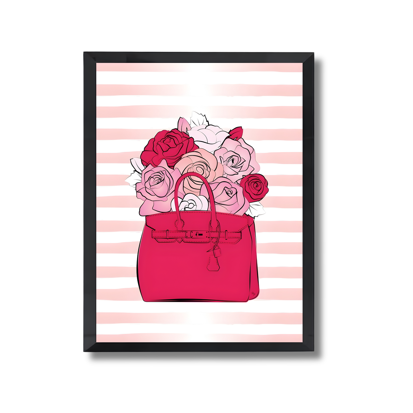 Pink Blooming Bag Girly Poster #523