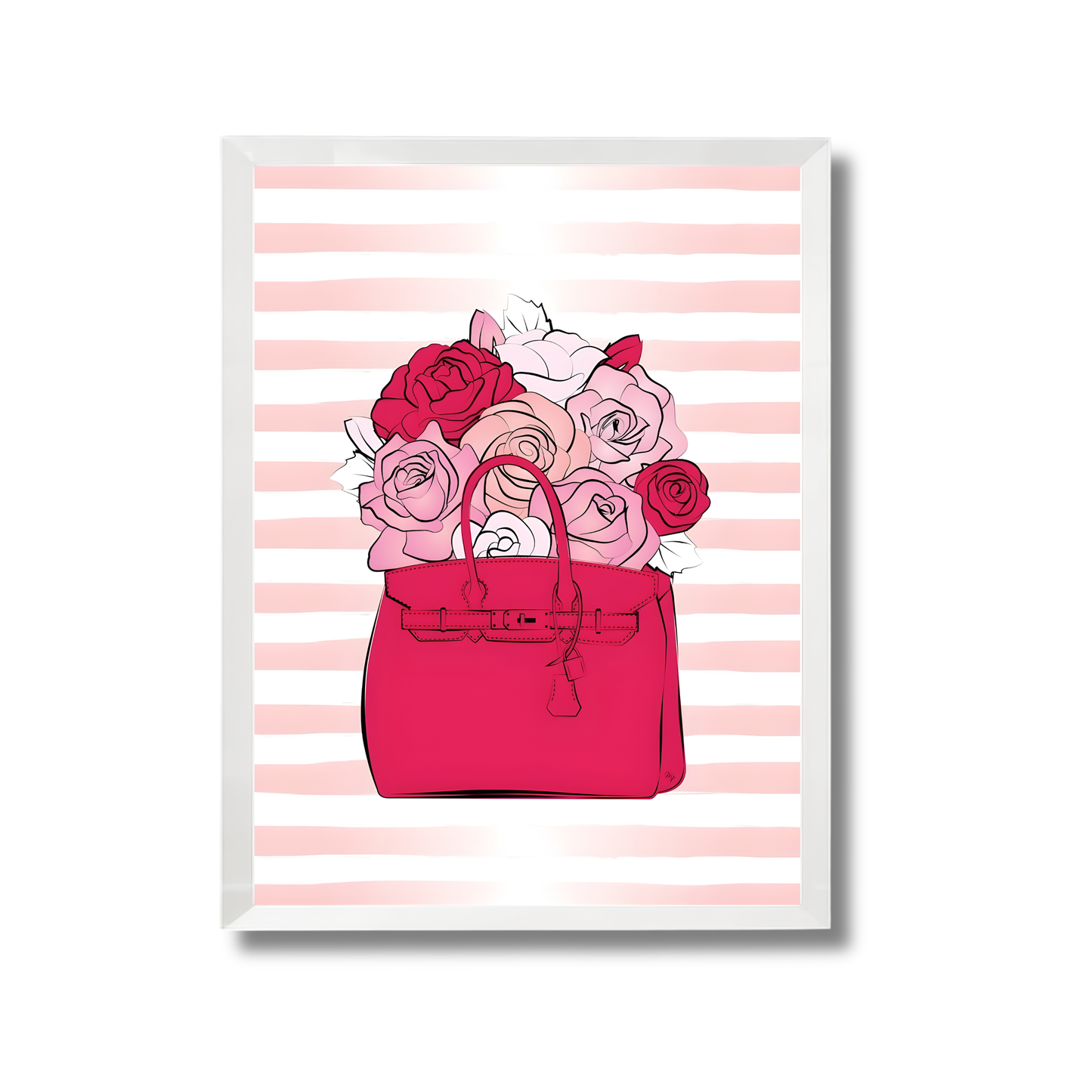 Pink Blooming Bag Girly Poster #523