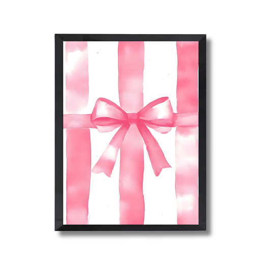 pink coquette bow Girly Poster #525