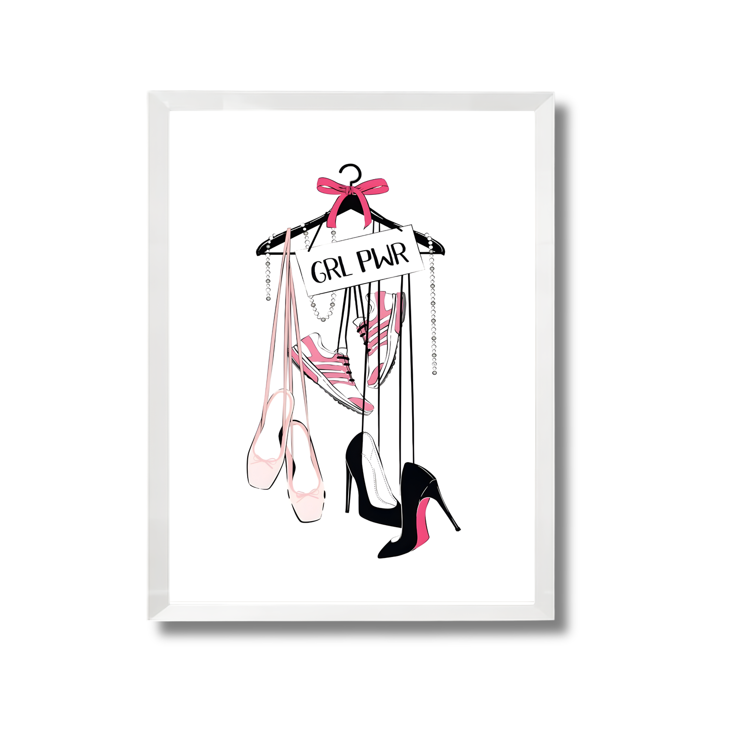 Grl Pwr Hanging Shoes Girly Poster #529