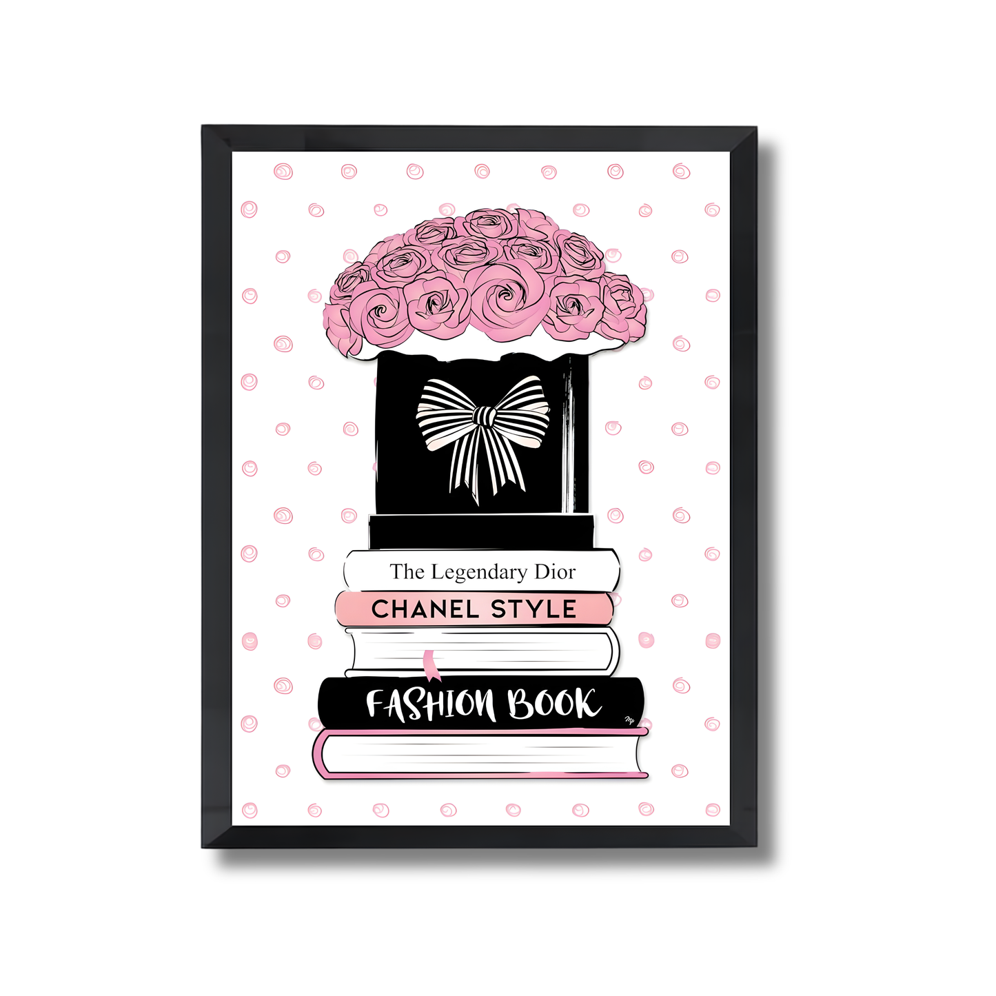 Roses & Fashion Books Girly Poster #530