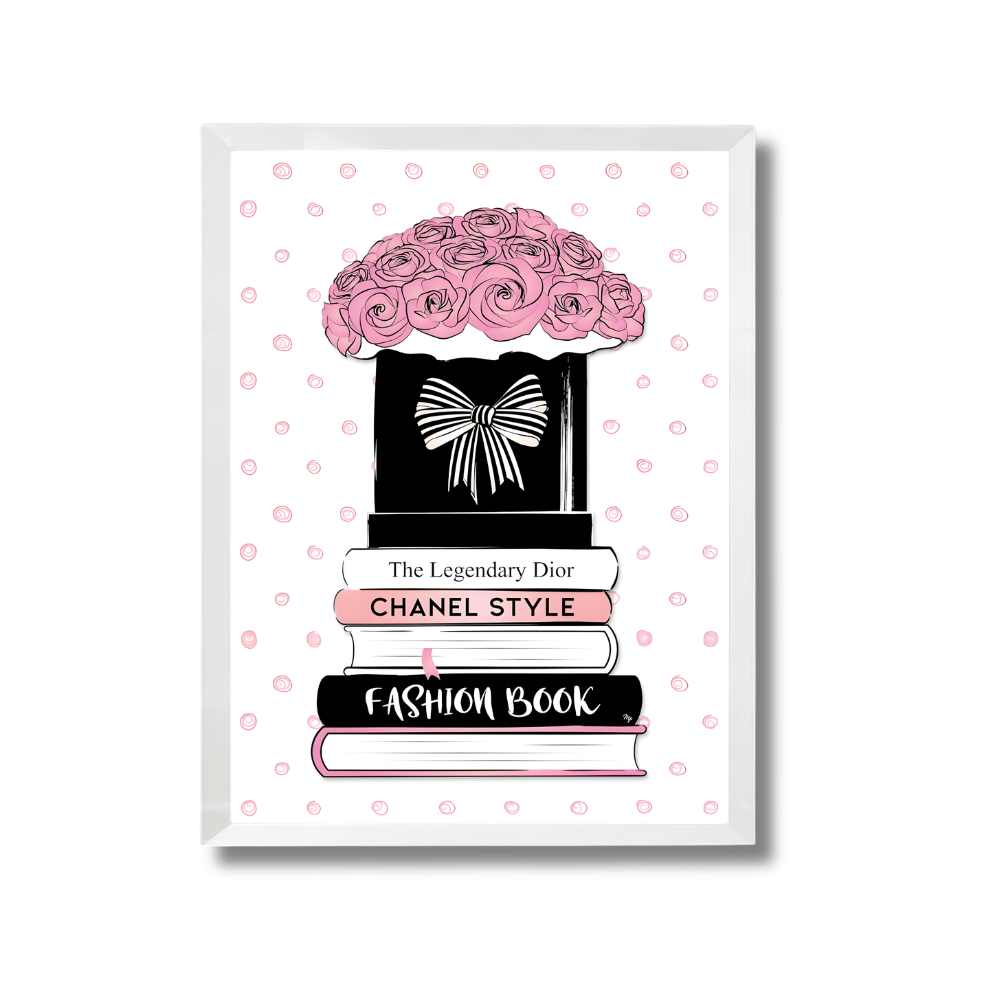 Roses & Fashion Books Girly Poster #530