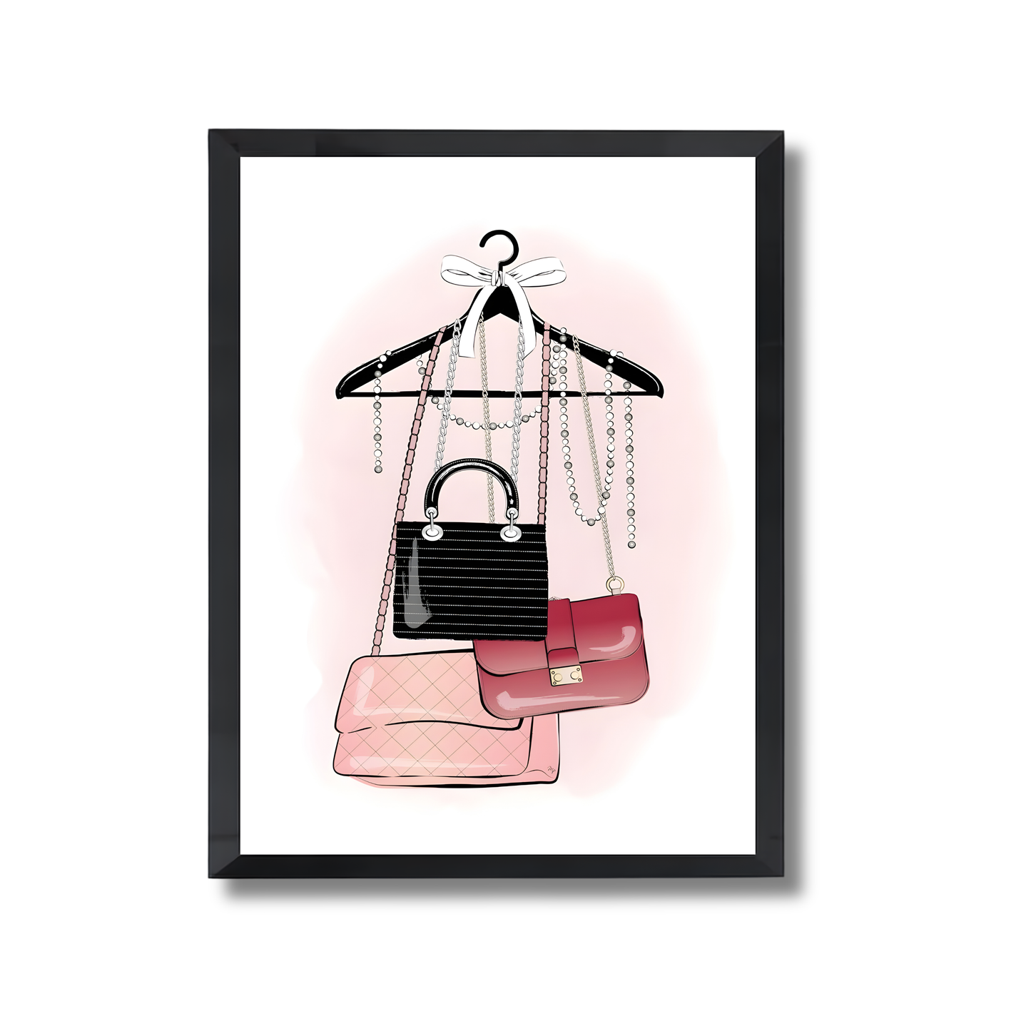 Glam Handbags Hanging Girly Poster #531