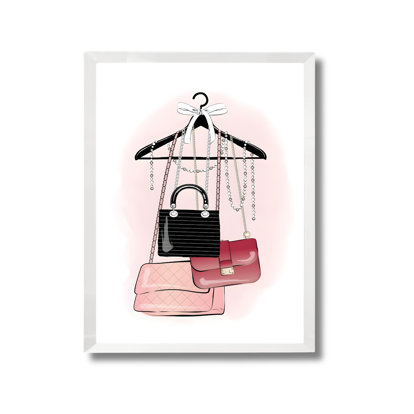Glam Handbags Hanging Girly Poster #531