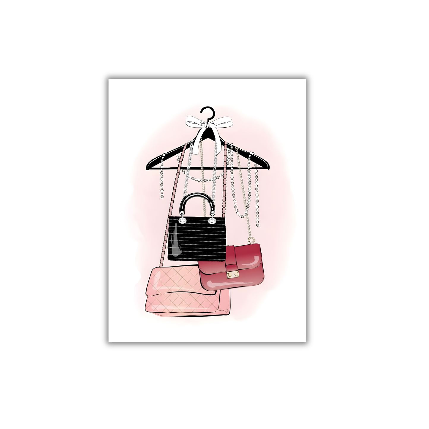Glam Handbags Hanging Girly Poster #531