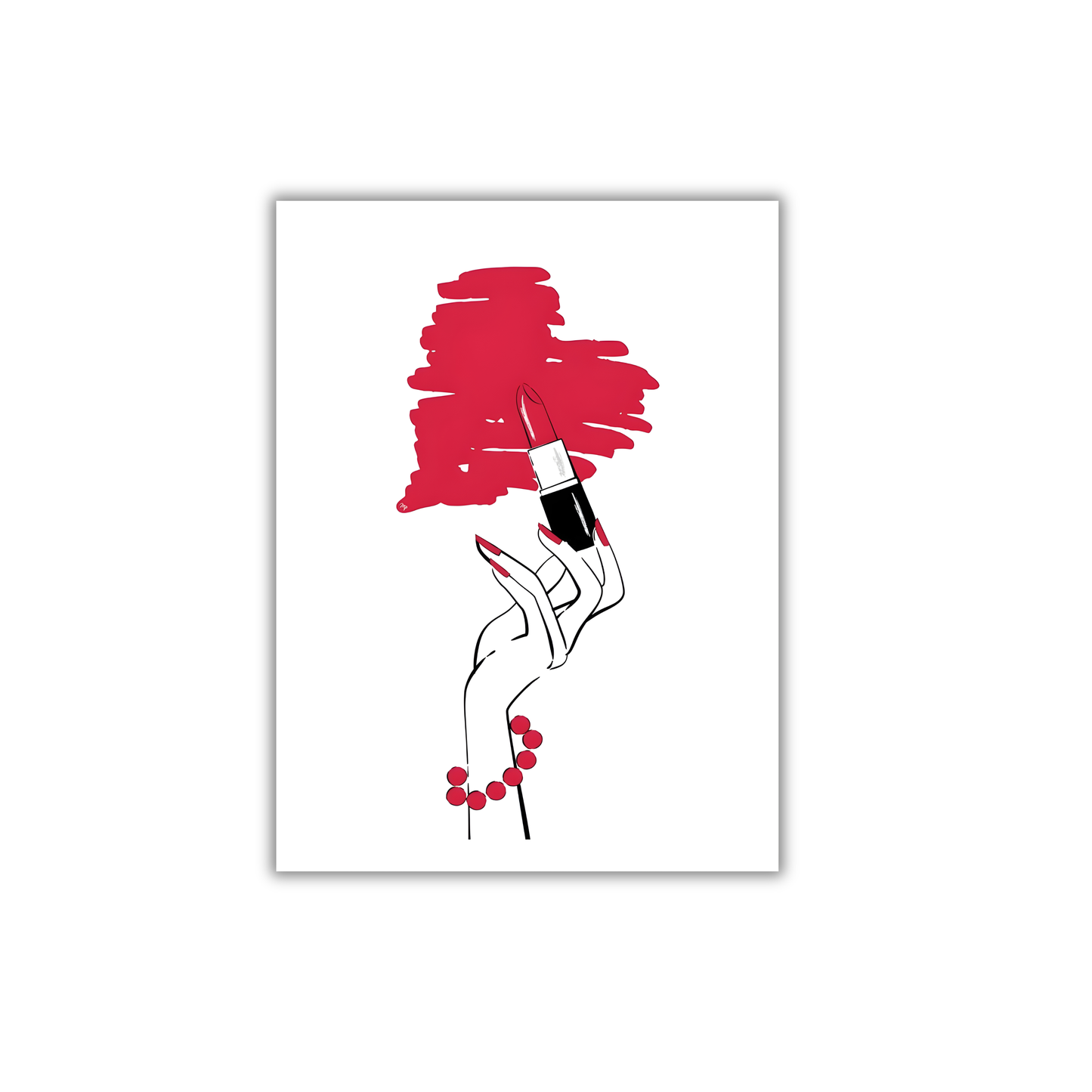 Lipstick Love Girly Poster #532