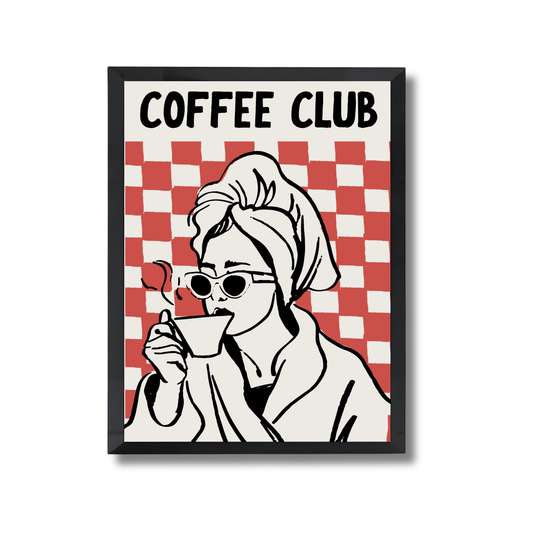 COFFEE CLUB Girly Poster #551