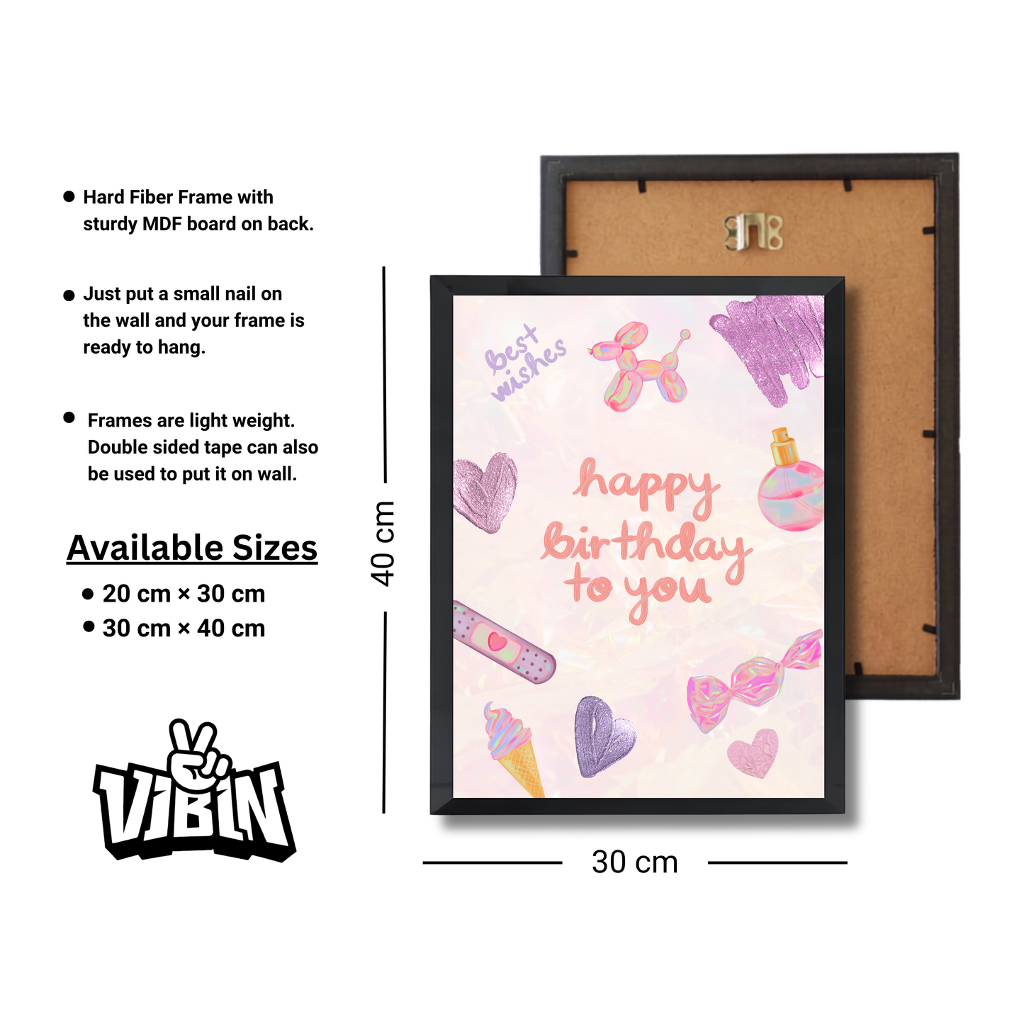 Happy Birthday Girly Poster #575